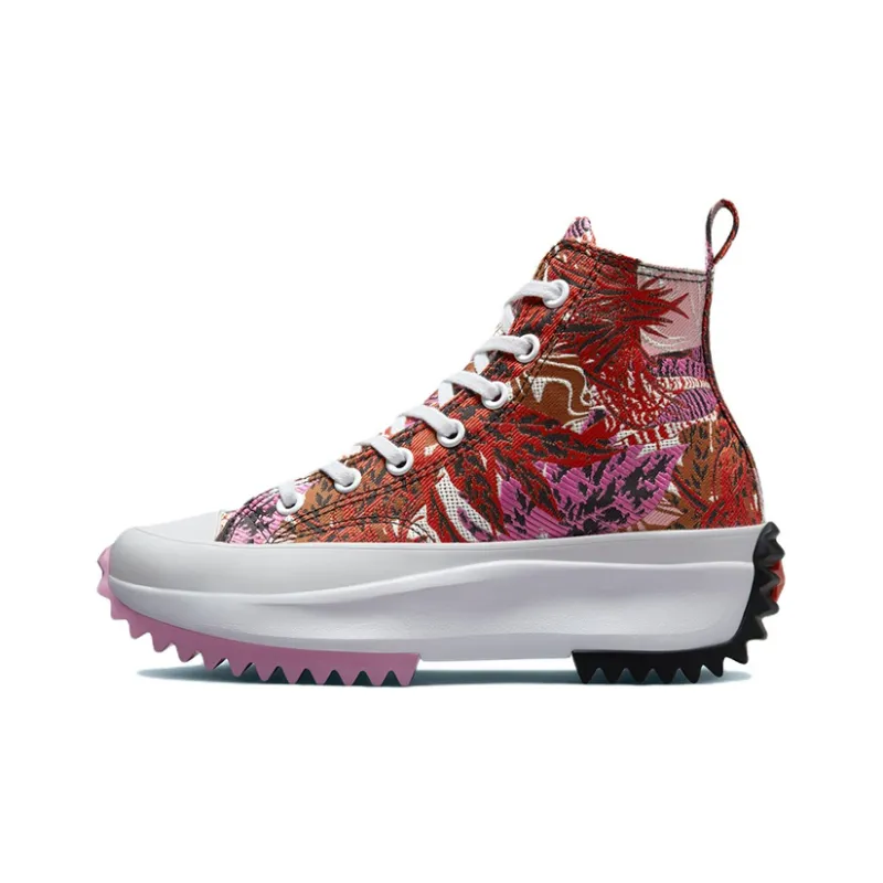 Converse Run Star Hike Platform Tropical Florals High Tops 'Mantra Orange'-0