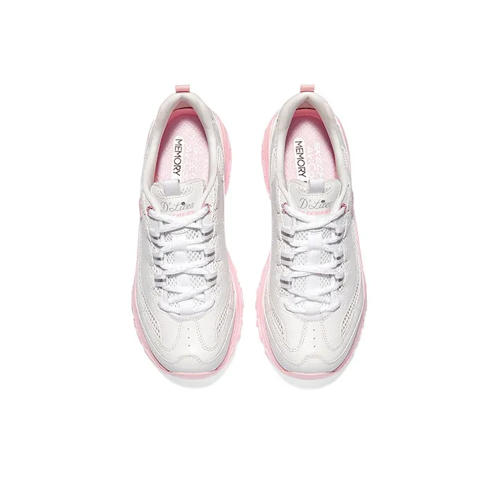 Skechers D'lites 1.0 'White Pink' Women's-3