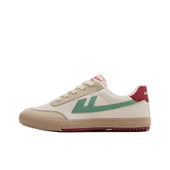 Warrior Warrior Lightweight Wear Resistant And Slip Resistant Low Top Canvas Shoes Unisex Beige Gray Green