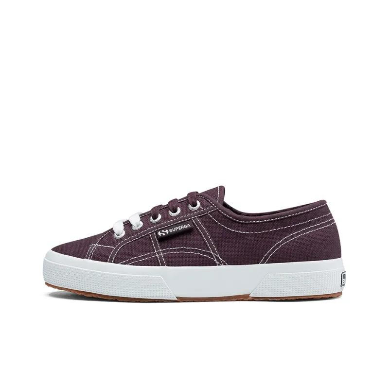 SUPERGA Canvas Shoes Unisex Low Top Burgundy-0