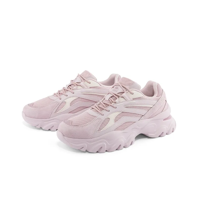 Kappa Cushioning Anti Slip And Wear Resistant Low Top Chunky Sneakers Women's Iris Purple-2