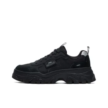 FILA Hike Low Chunky Sneakers Gs Black Women's