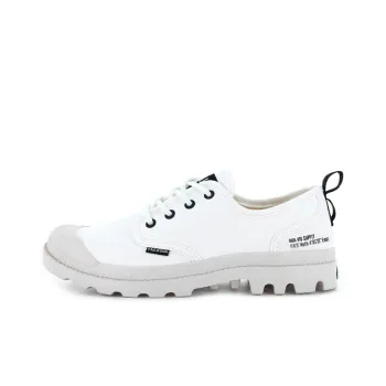 Palladium Pampa Ox Htg Supply Anti Slip Wear Resistant Low Top Canvas Shoes Unisex White