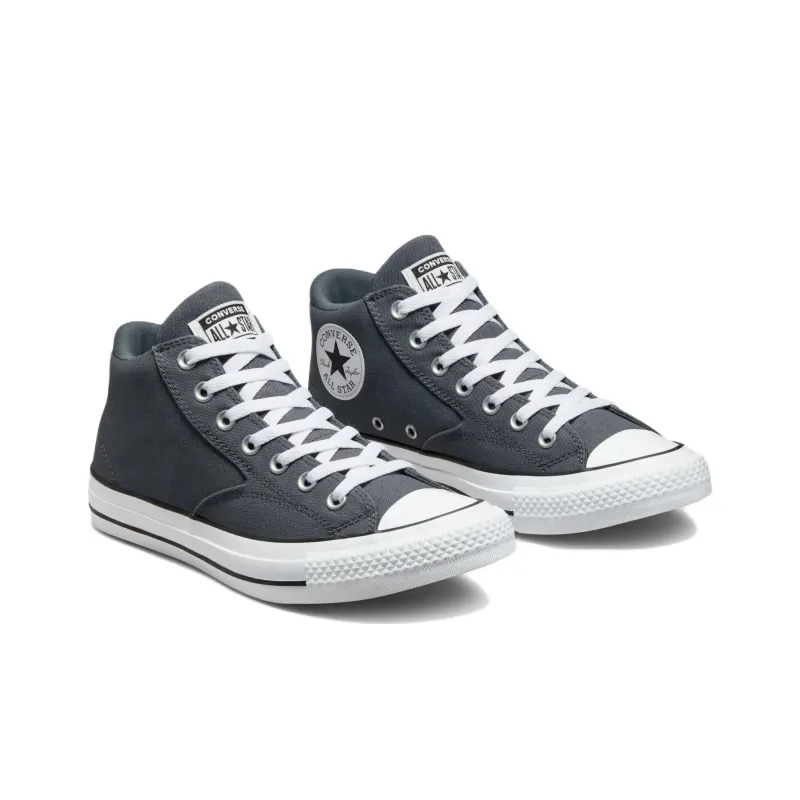 Converse Chuck Taylor All Star Malden Street Anti Slip Wear Resistant Mid Top Canvas Shoes Unisex Gray-2