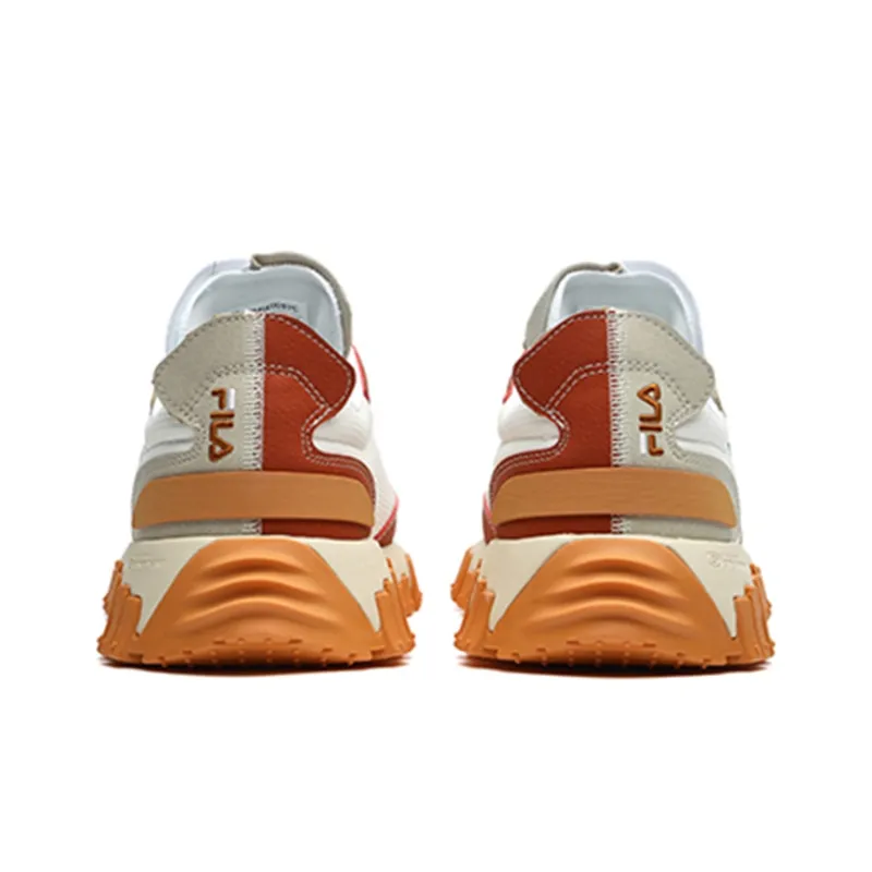 FILA FUSION UNIQUE RT70 Cushioned Slip Resistant Abrasion Resistant Low Top Chunky Sneakers Men's White Yellow-3