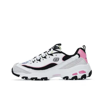 Skechers Milk Tea Bear Support Balance Low Top Chunky Sneakers Women's Black Pink Multicolor