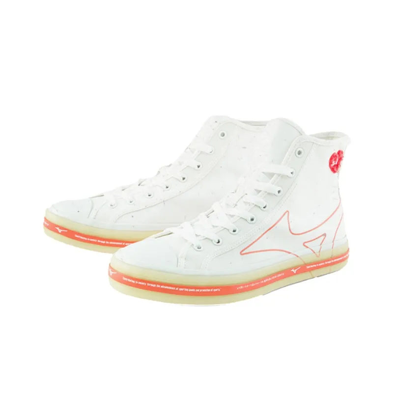 Mizuno Courts Msq High Top Sneakers White/Orange-1