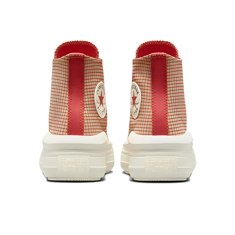 Converse Chuck Taylor All Star Move Platform Hi Checkered Rhubarb Pie Women's-3