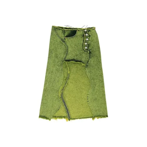 ANDERSSON BELL Denim Long Skirts Women's Green