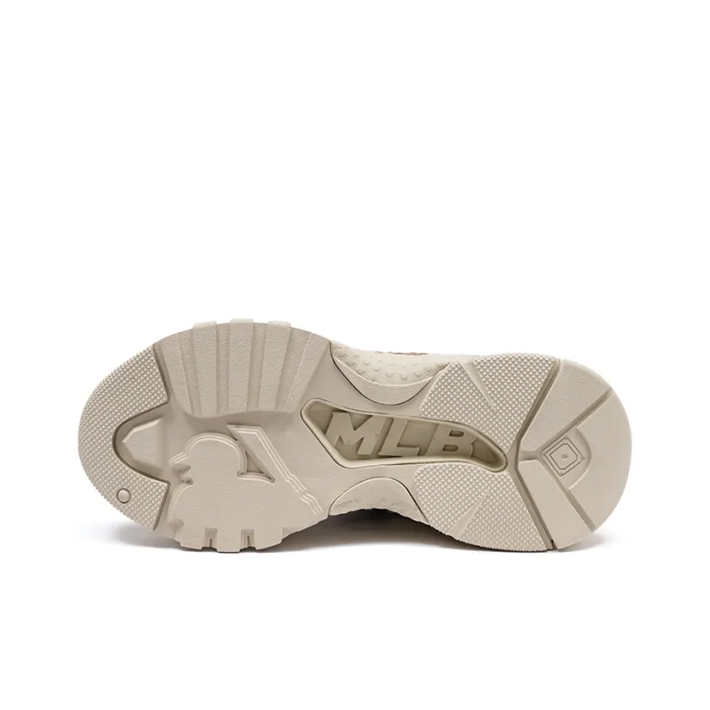 MLB Big Ball Chunky Dia Monogram Low Top Chunky Sneakers Unisex Beige Yellow-4