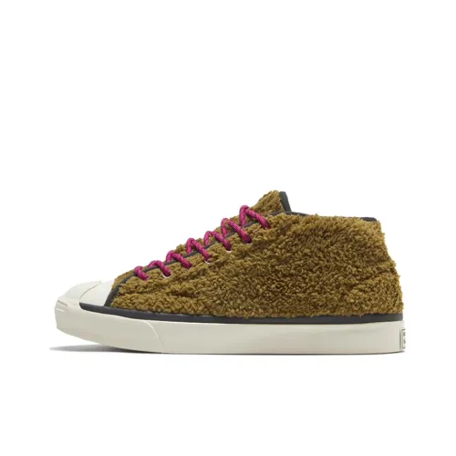 Converse Jack Purcell Mid Retro Sherpa Dark Moss