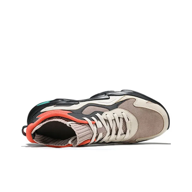 361° Chunky Sneakers Men Low-Top Linen Gray-3