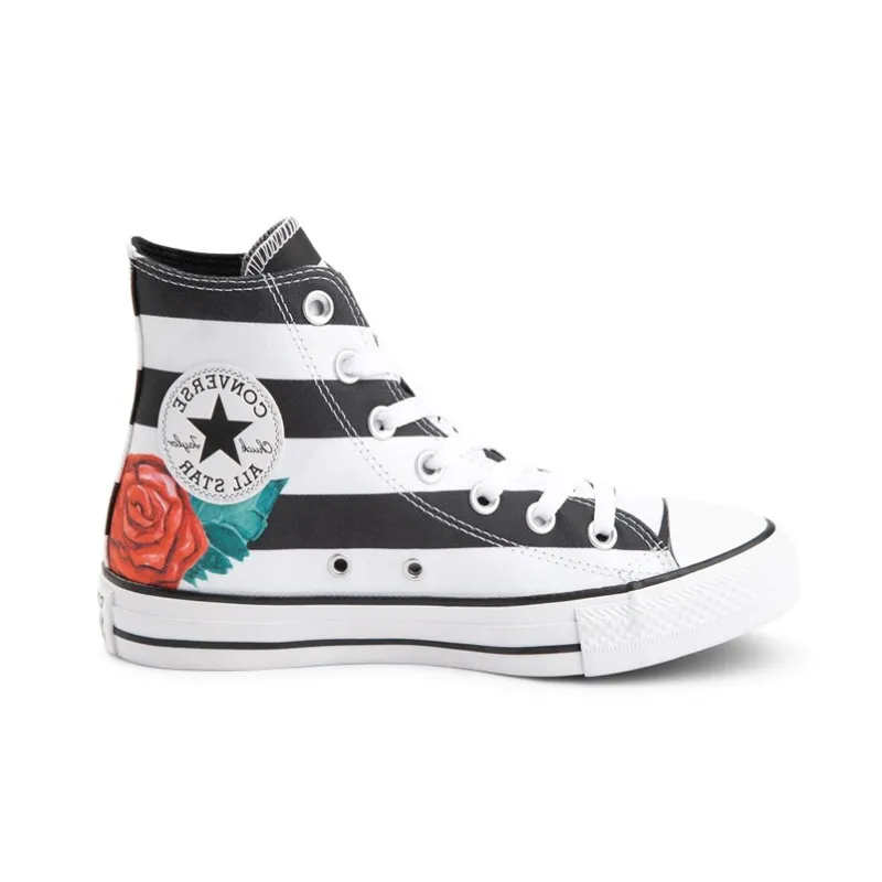 Converse Chuck Taylor All Star High 'Skull Roses'-1