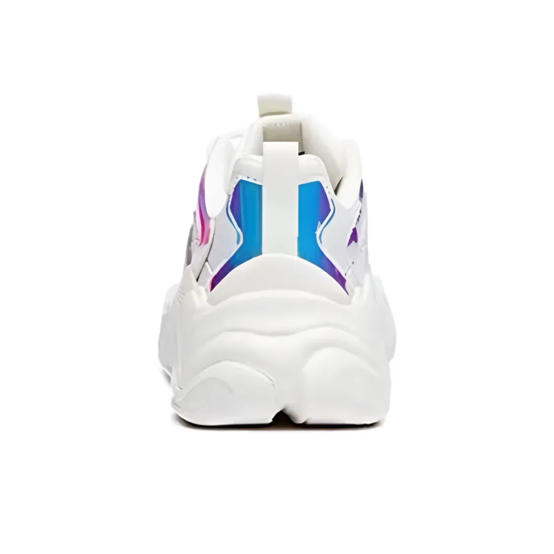 Anta Full Credit Cushioning Wear Resistant Low Top Chunky Sneakers Women's White Blue-4