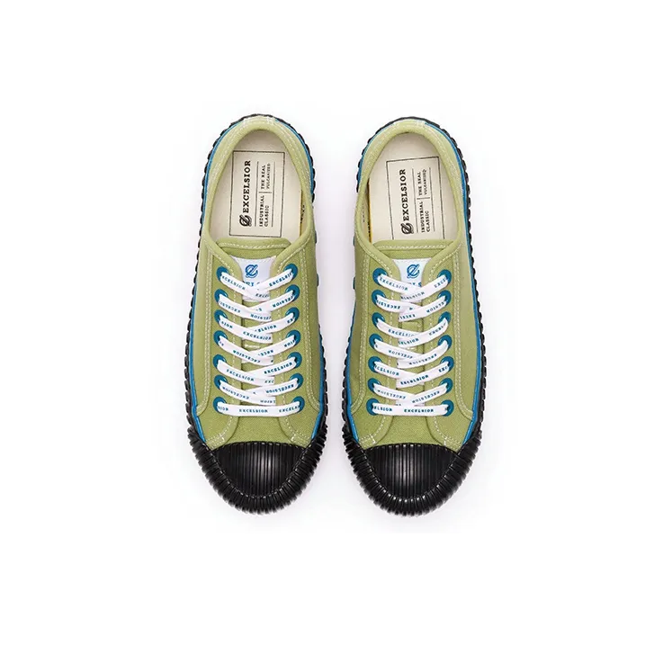 Excelsior Canvas Shoes Unisex Low Top Winter Moss Green-3