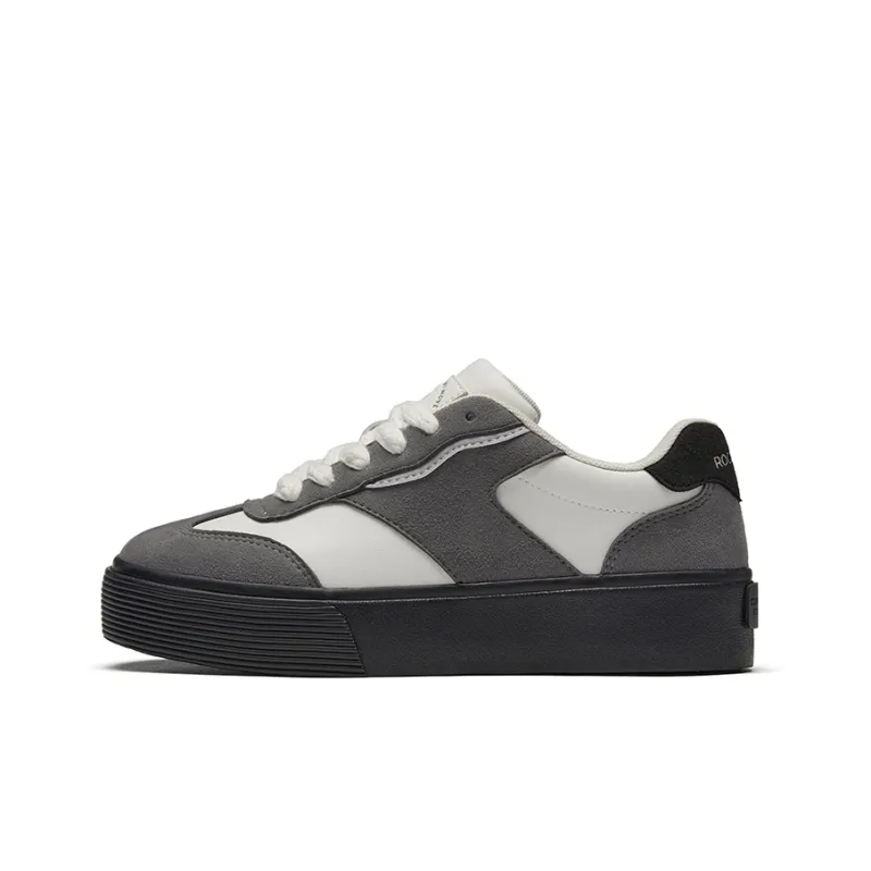 Rockfish Anti Slip Wear Resistant Low Top Skateboard Shoes Women's Gray-0