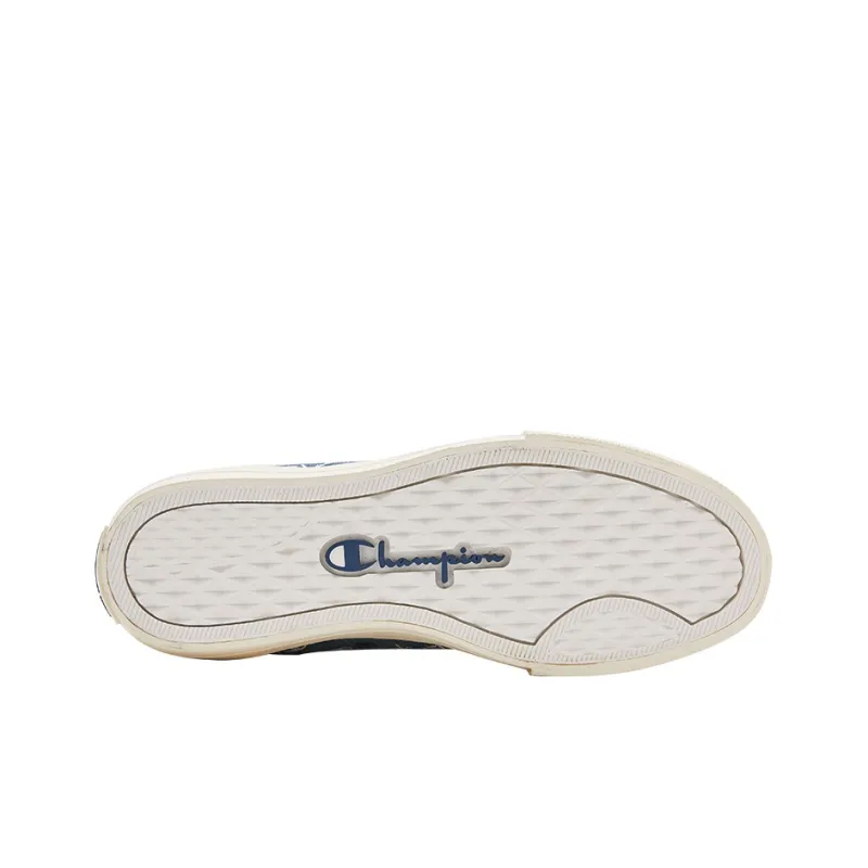 Champion Campus Canvas Shoes Unisex High Top Blue-4