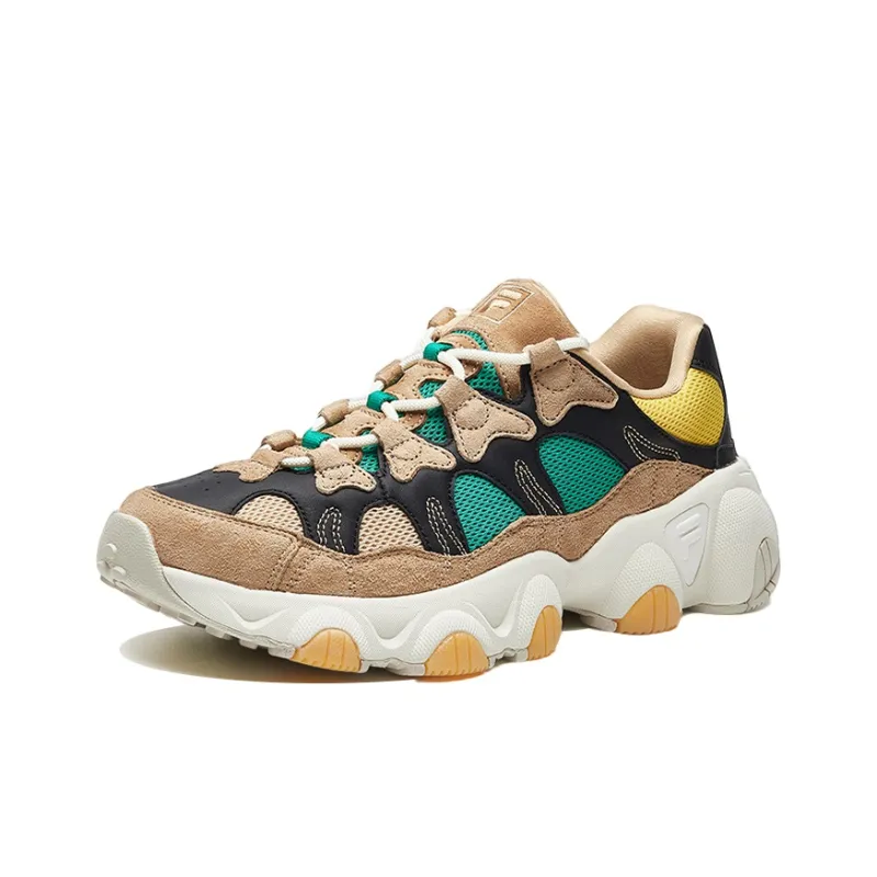 FILA Jagger Cushioning Anti-Slip And Wear-Resistant Low-Top Chunky Sneakers Men's Beach Sand-1