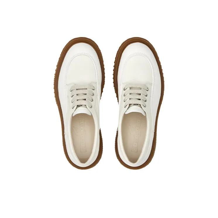 HOGAN Untraditional Round Toe Lace-Up Sneakers Women's-3