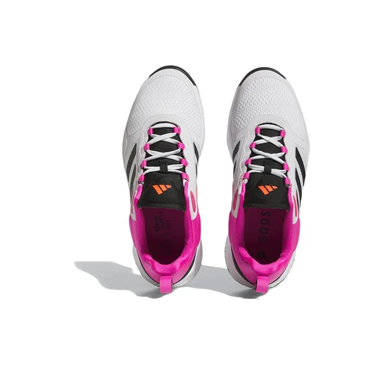 Adidas Zoysia Spikeless Golf Shoes 'Dash Grey Black Lucid Fuchsia' Women's-4