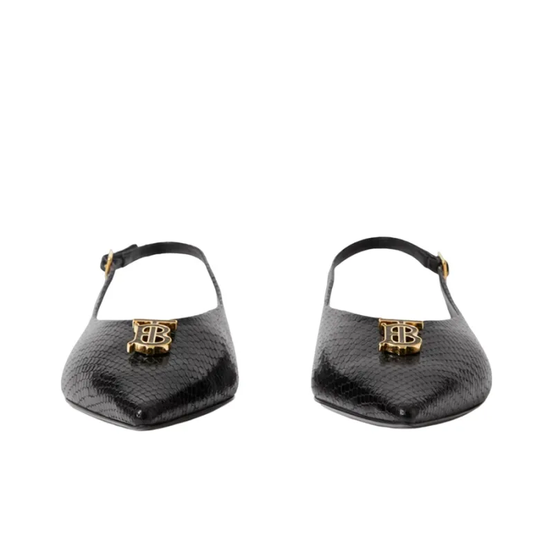 Burberry Ballet Flat Shoes Women's Black-2