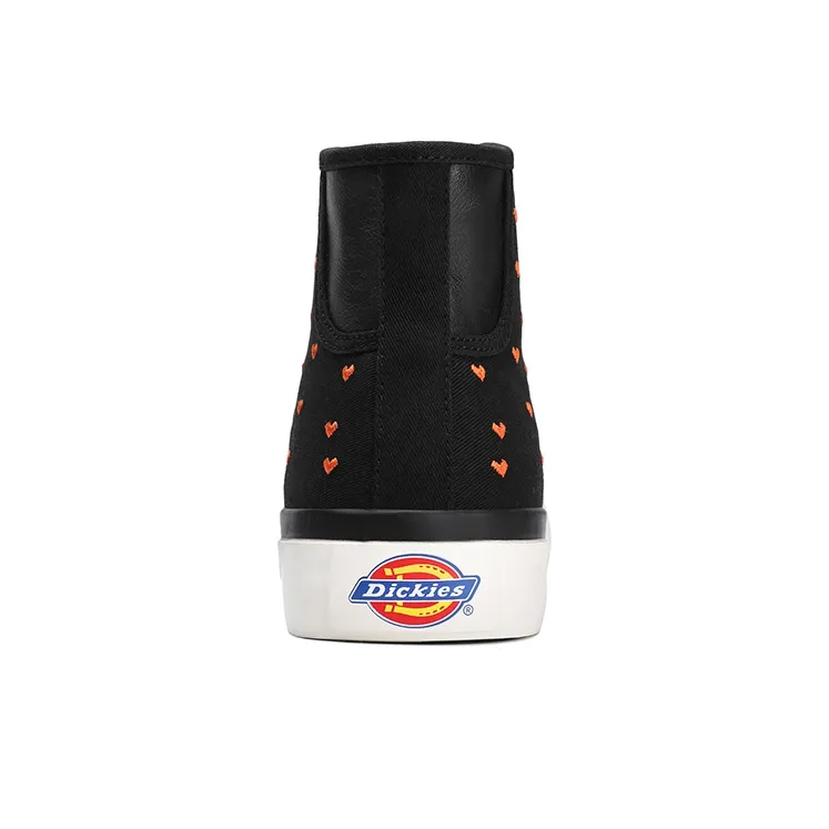 Dickies Anti Slip Wear Resistant High Top Canvas Shoes Women's Black-3