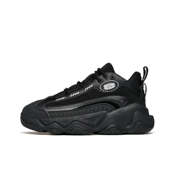 Anta Life Collection Wear Resistant Low Top Chunky Sneakers Women's Black