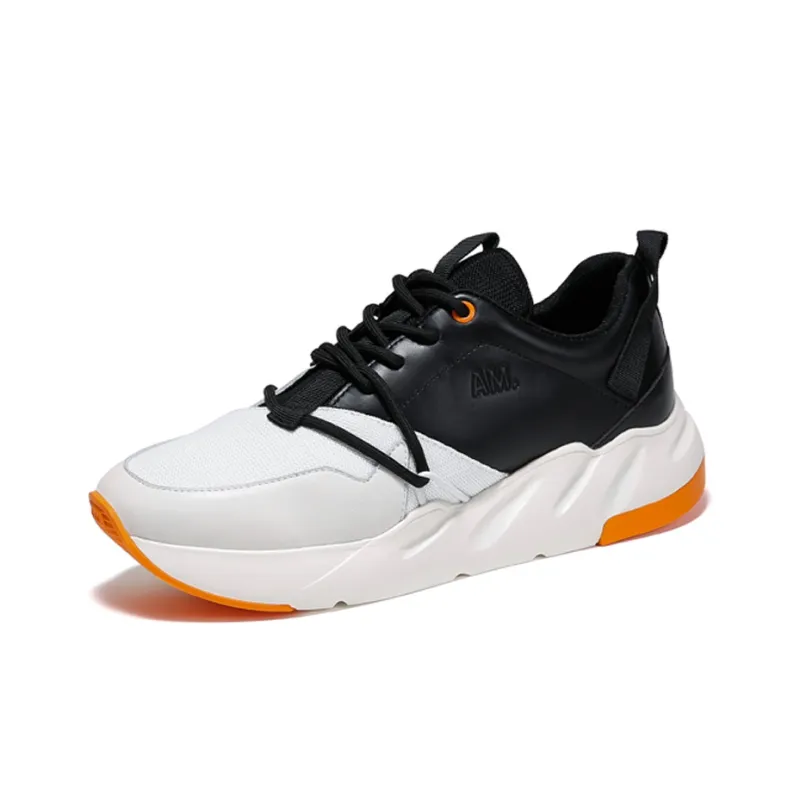 Anthony Miles Chunky Sneakers Men Low Top Orange White-1