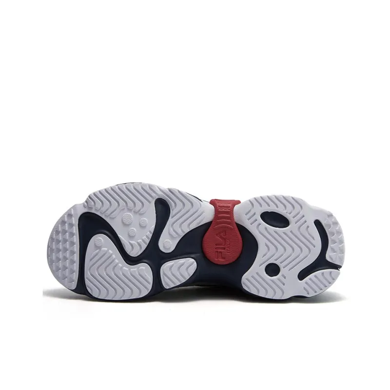 FACETASM x FILA FUSION RACCOON X FACETASM Low-Top Chunky Sneakers Men's White Blue-4