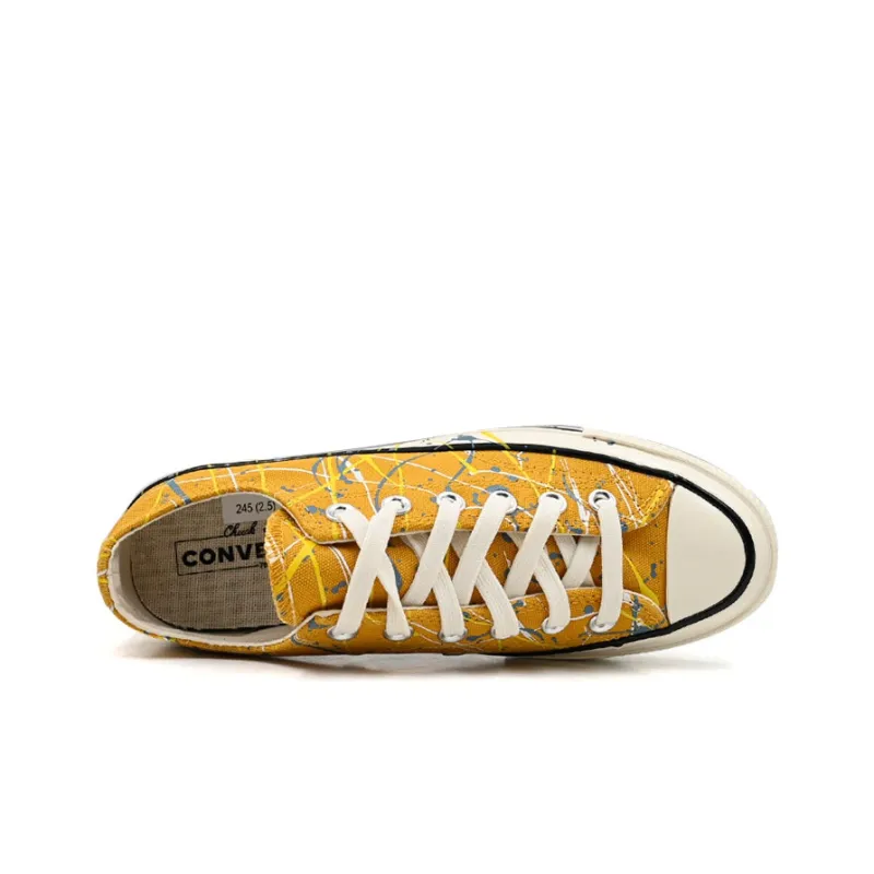 Converse Chuck 70   Low 'Paint Splatter - Sunflower Gold'-2