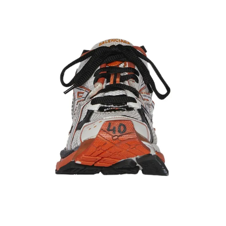 Balenciaga Runner Sneakers 'White Orange Black'-2