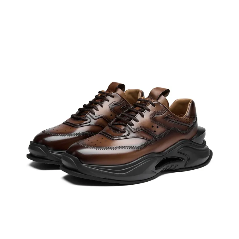 ROBERTA DI CAMERINO Low Top Chunky Sneakers Men's Yellow Brown-2