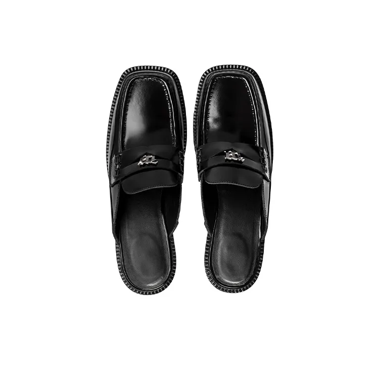 Misbhv Brutalist Slip on Leather Loafers Women's-3