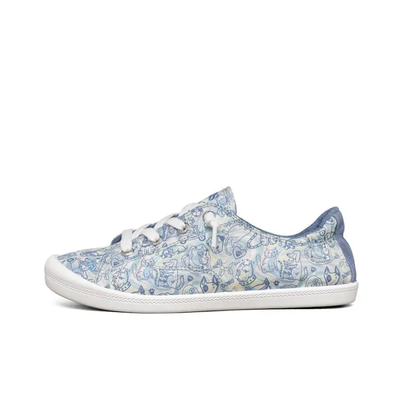 Skechers Beach Bingo Low Top Canvas Shoe Blue/White Women's-0