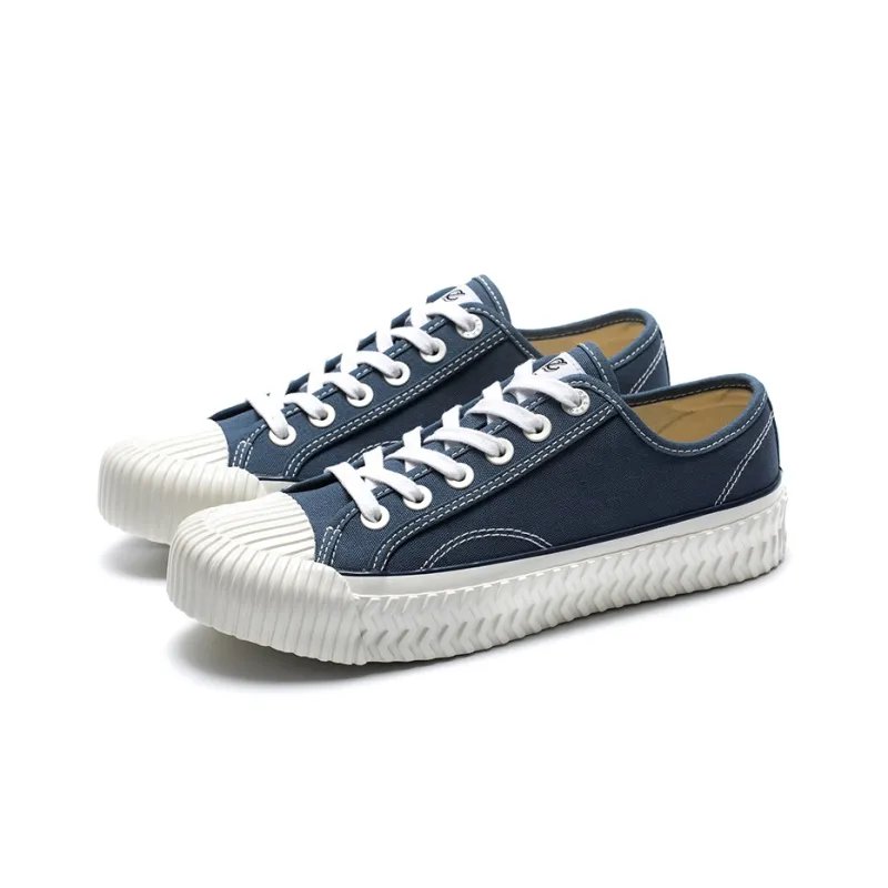 Excelsior Canvas Shoes Unisex Low Top Deep Sea Blue-1