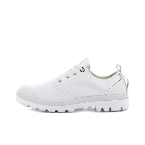 Palladium Pampa Wear-resistant And Waterproof Low-Top Canvas Shoes Unisex White