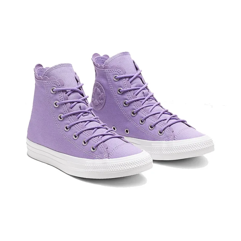 Converse Women's Chuck Taylor All Star High 'Frilly Thrills Washed Lilac' Women's-2