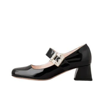 Roger Vivier Très Vivier Embellished Buckle Babies Pumps