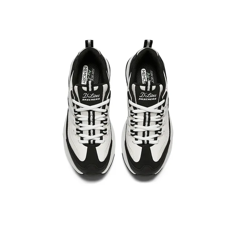 Skechers D'Lites 4.0 'Black White' Women's-3