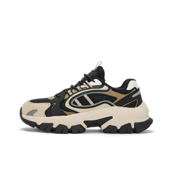 Kappa Low Top Chunky Sneakers Unisex Black Beige