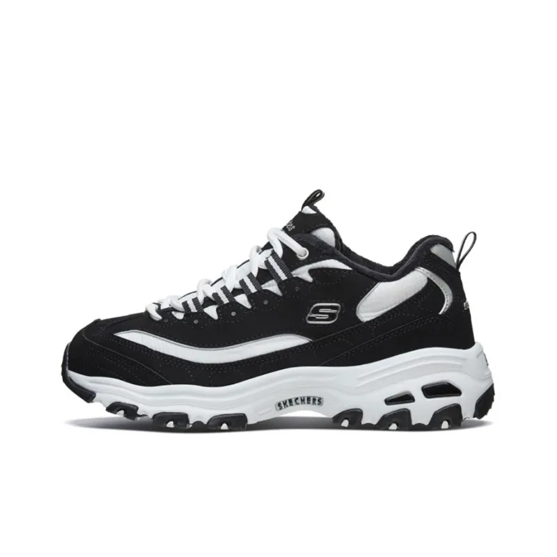 Skechers D'Lites 1.0 White/Black Women's-0