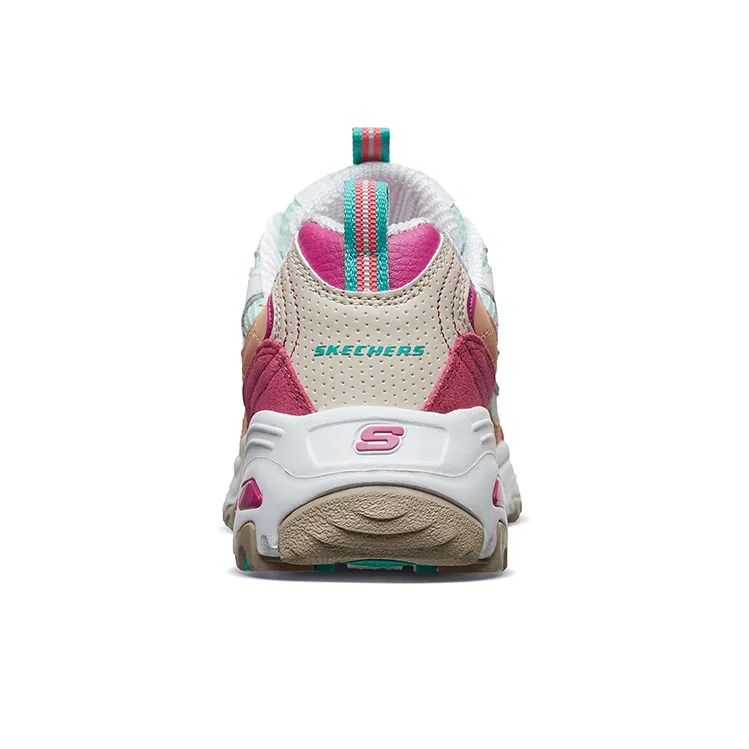 Skechers D'lites 2.0 Chance Gs White/Green/Pink Women's-3