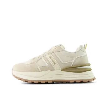 Warrior Low Top Chunky Sneakers Unisex Beige Brown