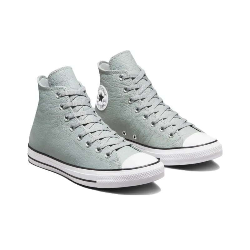 Converse Chuck Taylor All Star Anti-Slip And Wear-Resistant Coverage High-Top Canvas Shoes Unisex Lime Gray-2