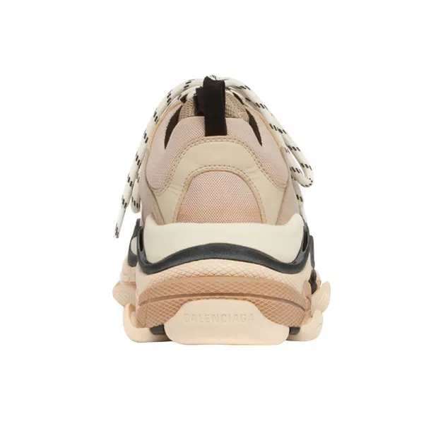 Balenciaga Triple S Daddy Shoes Beige/Black Women's-3