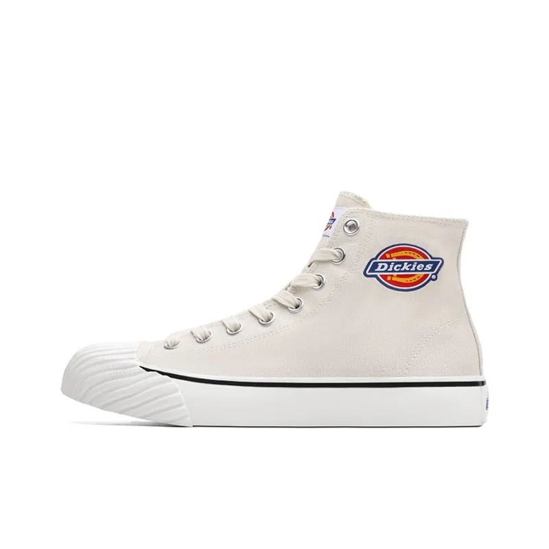 Dickies Canvas Shoes Unisex High Top Beige-0