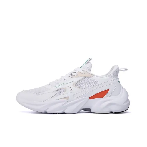 Erke Chunky Sneakers Men Low-Top True White