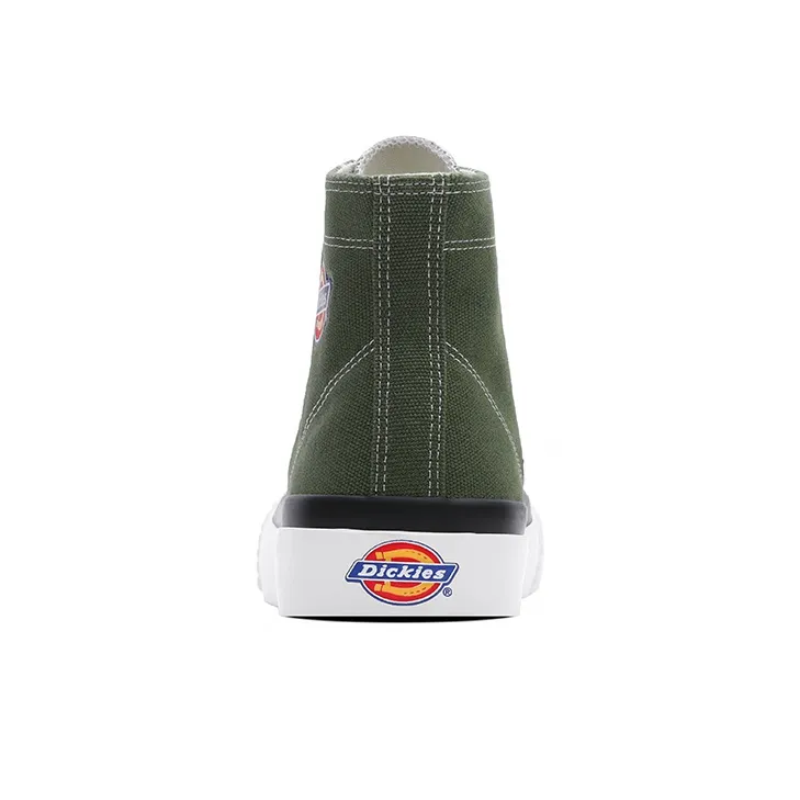 Dickies Canvas Shoes Unisex High Top Army Green-3