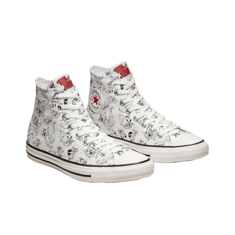 Converse Chuck Taylor All Star Hi Tom And Jerry White-2