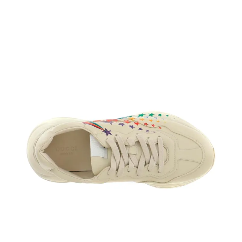 GUCCI Rhyton Low Top Chunky Sneakers Women's White Multicolor-3